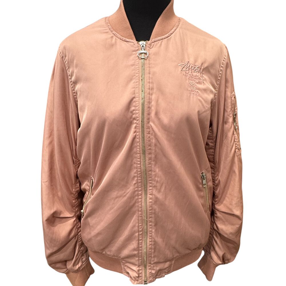 Stussy Bomber Jacket sz 8 Pink vintage