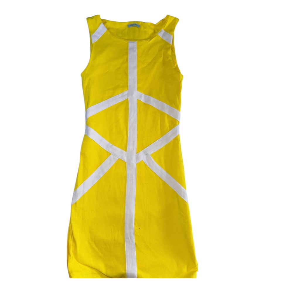 Kookai Yellow Dress Tight Fitted XS 6-8 Designer