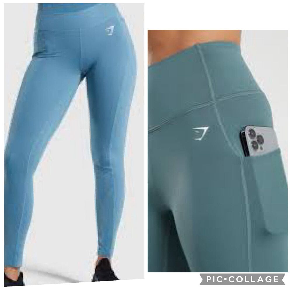 Gymshark Teal Dreamy Leggings small BNWT