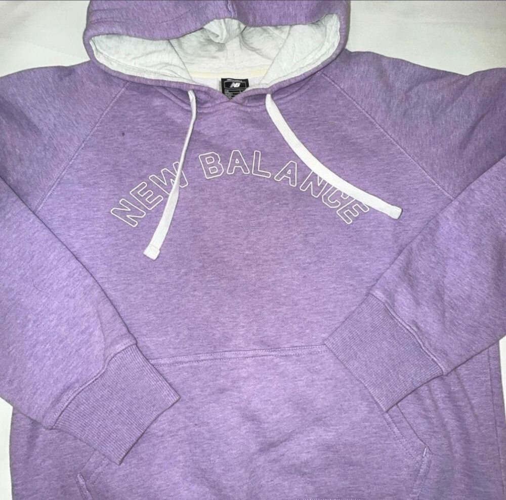 new balance hooded jumper ladies sz L / 14 AUS purple
