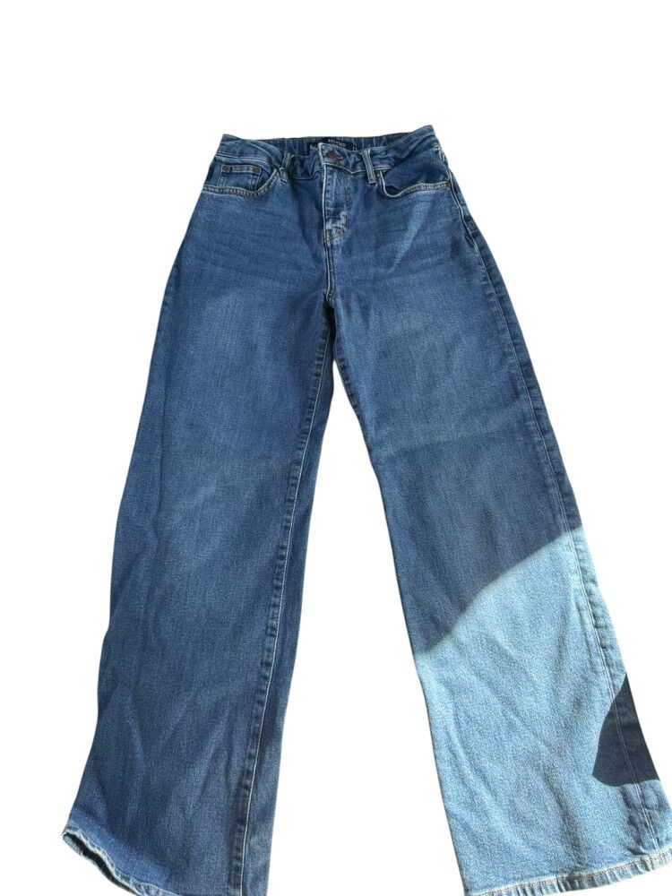 Boden Blue Relaxed Wide Leg Jeans