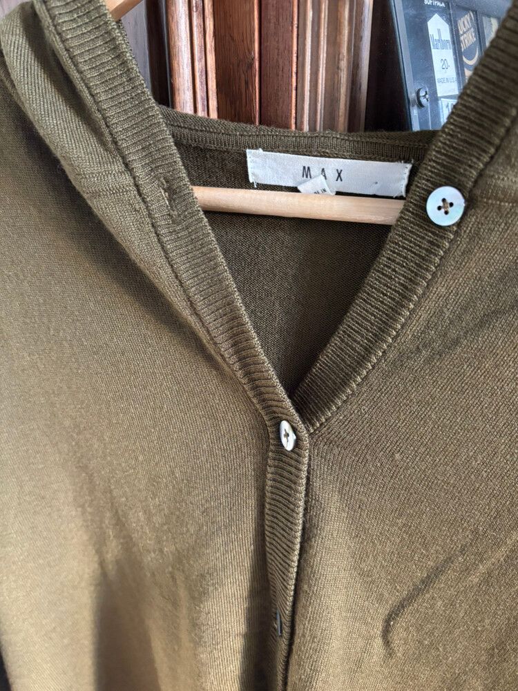 MAX Olive Knit Cardigan