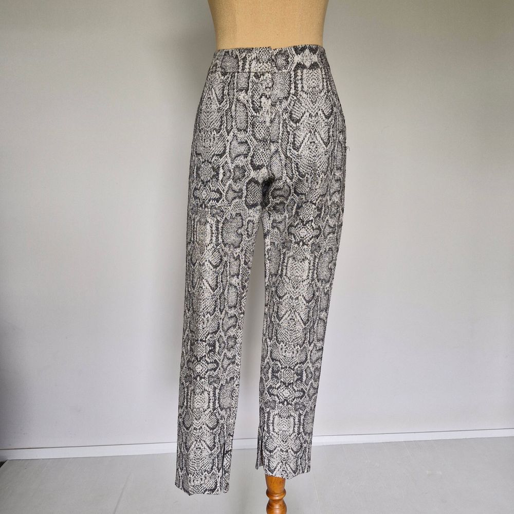 Zimmermann Multicolour Shimmer Animal Print High Rise Slim Fit Pants Size 0 US 4