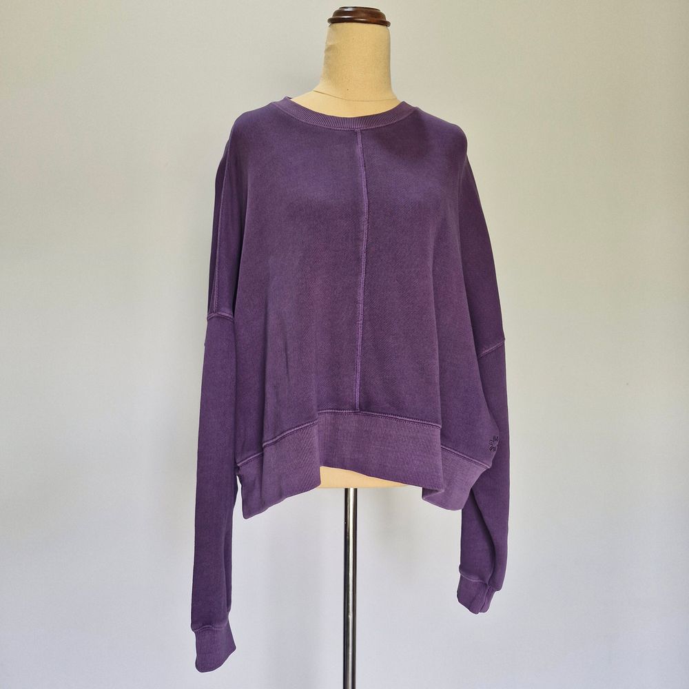 Rockwear Purple Long Sleeve Drop Shoulder Crew Neck Slouchy Jumper Size 16