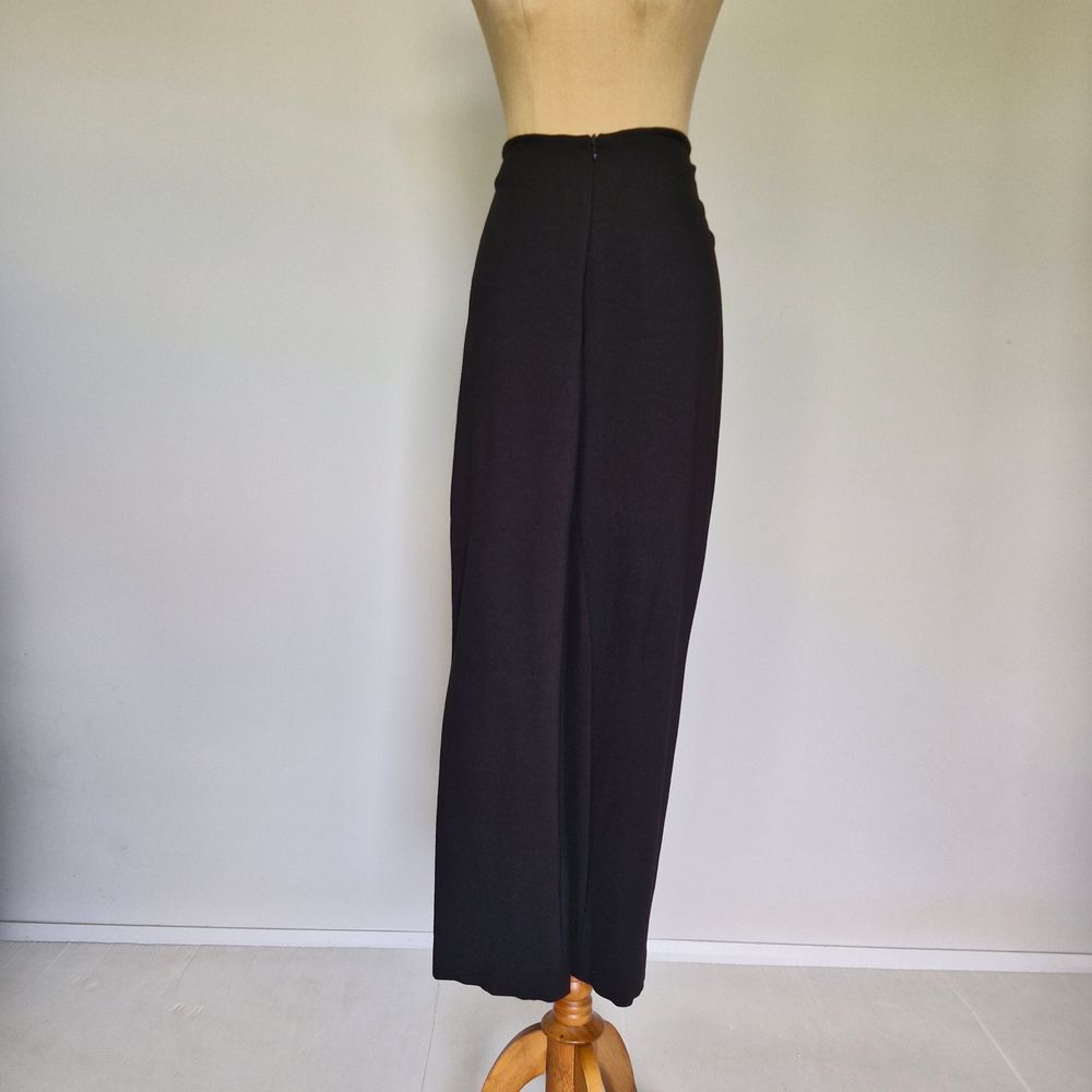 Carla Zampatti Black Ponte High Rise Tapered Dress Pants Size 12