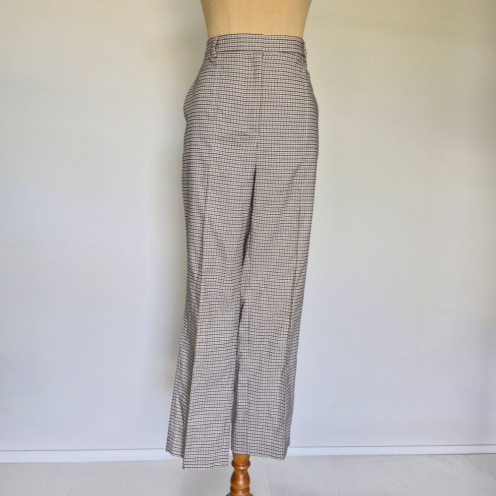 Sportscraft Multicolour Plaid High Rise Tapered Corporate Dress Pants Size 12