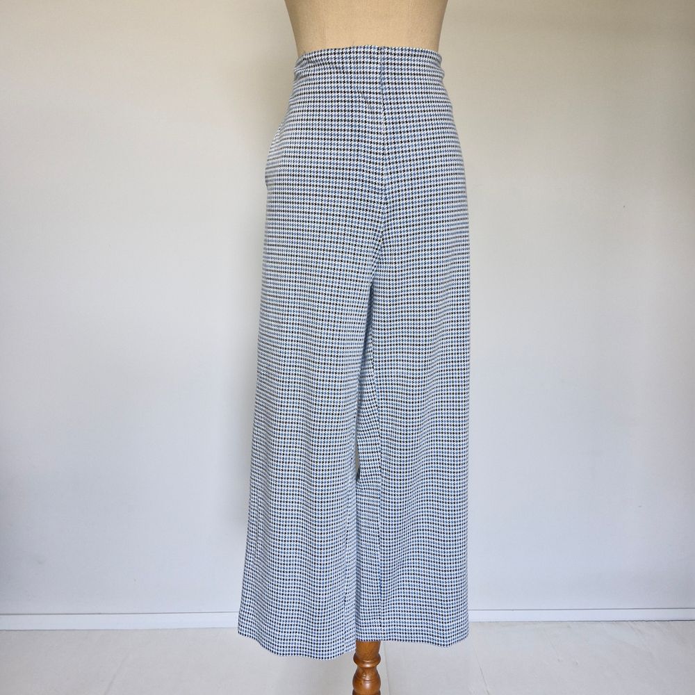 Trenery Multicolour Plaid High Rise Wide Leg Corporate Dress Pants Size M