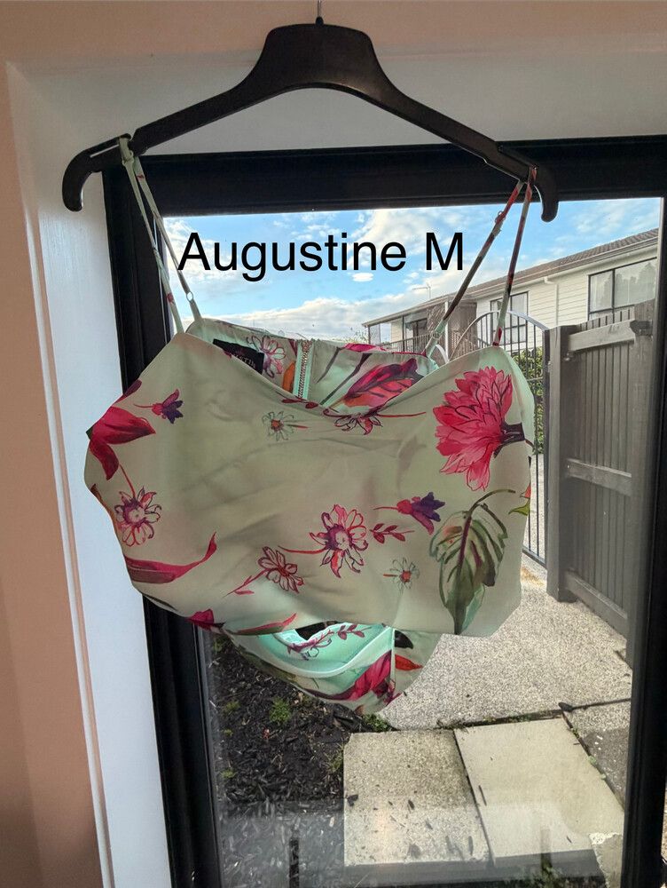 Augustine Mint Floral Top