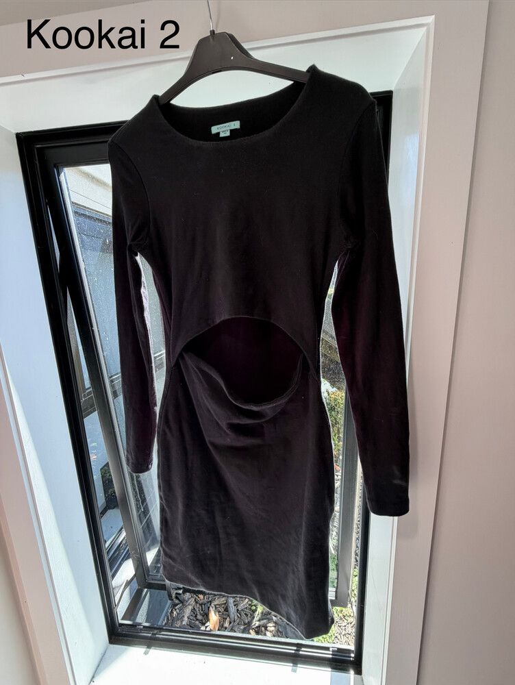 Kookai - Kookai Black Long Sleeve Dress on Designer Wardrobe