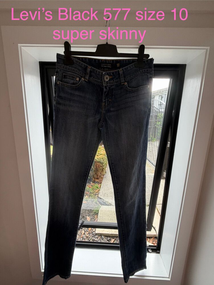 Levi's Black 577 Super Skinny Jeans