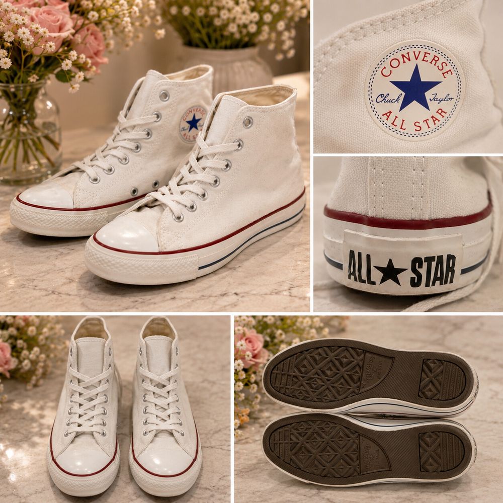 Converse White Chuck Taylor All Star High Top Sneakers