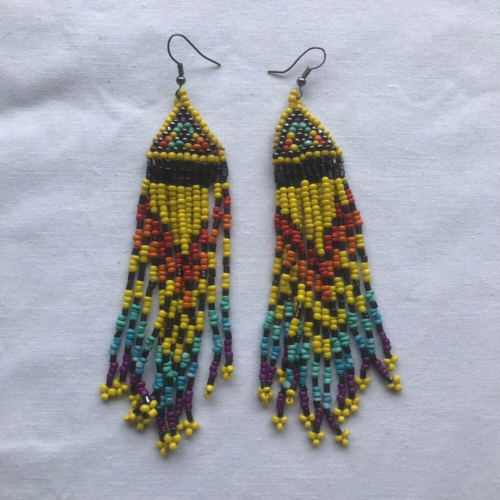 Beaded Dangle Earrings