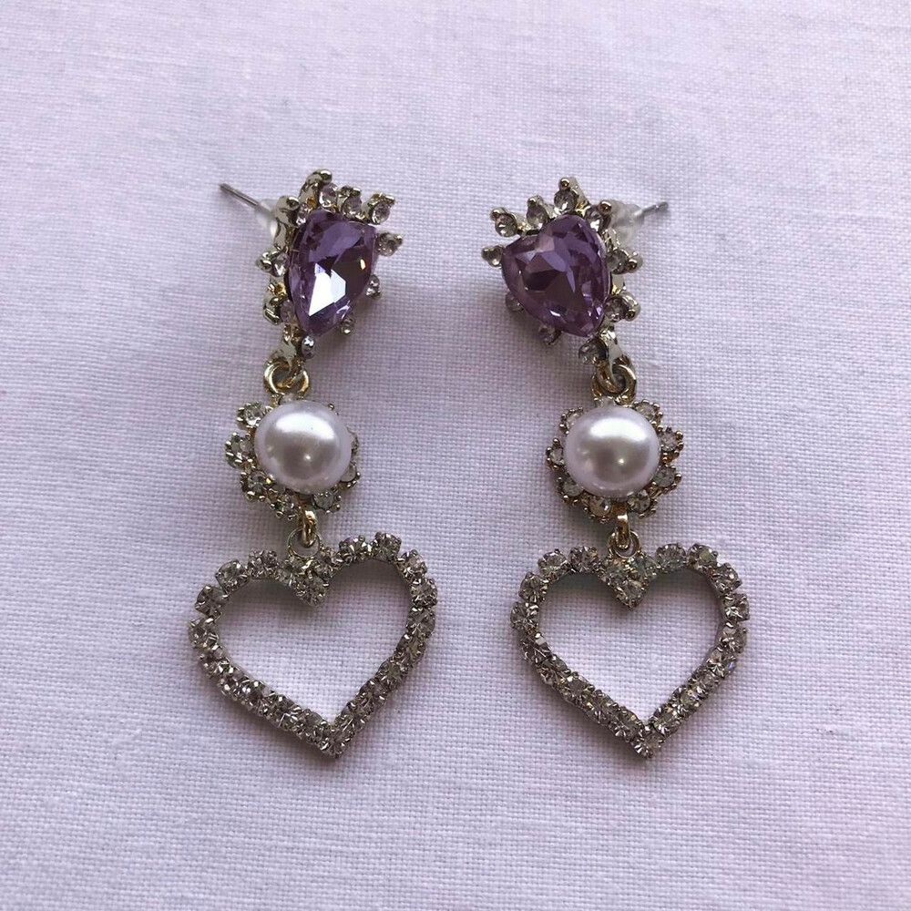 Heart Drop Earrings