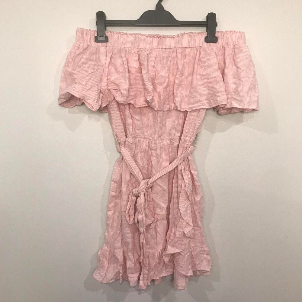Ebby And I Pink Stripe Dress