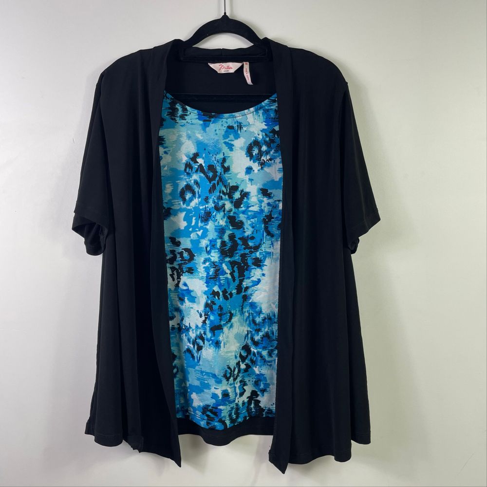 Millers Black Open Front Cardigan