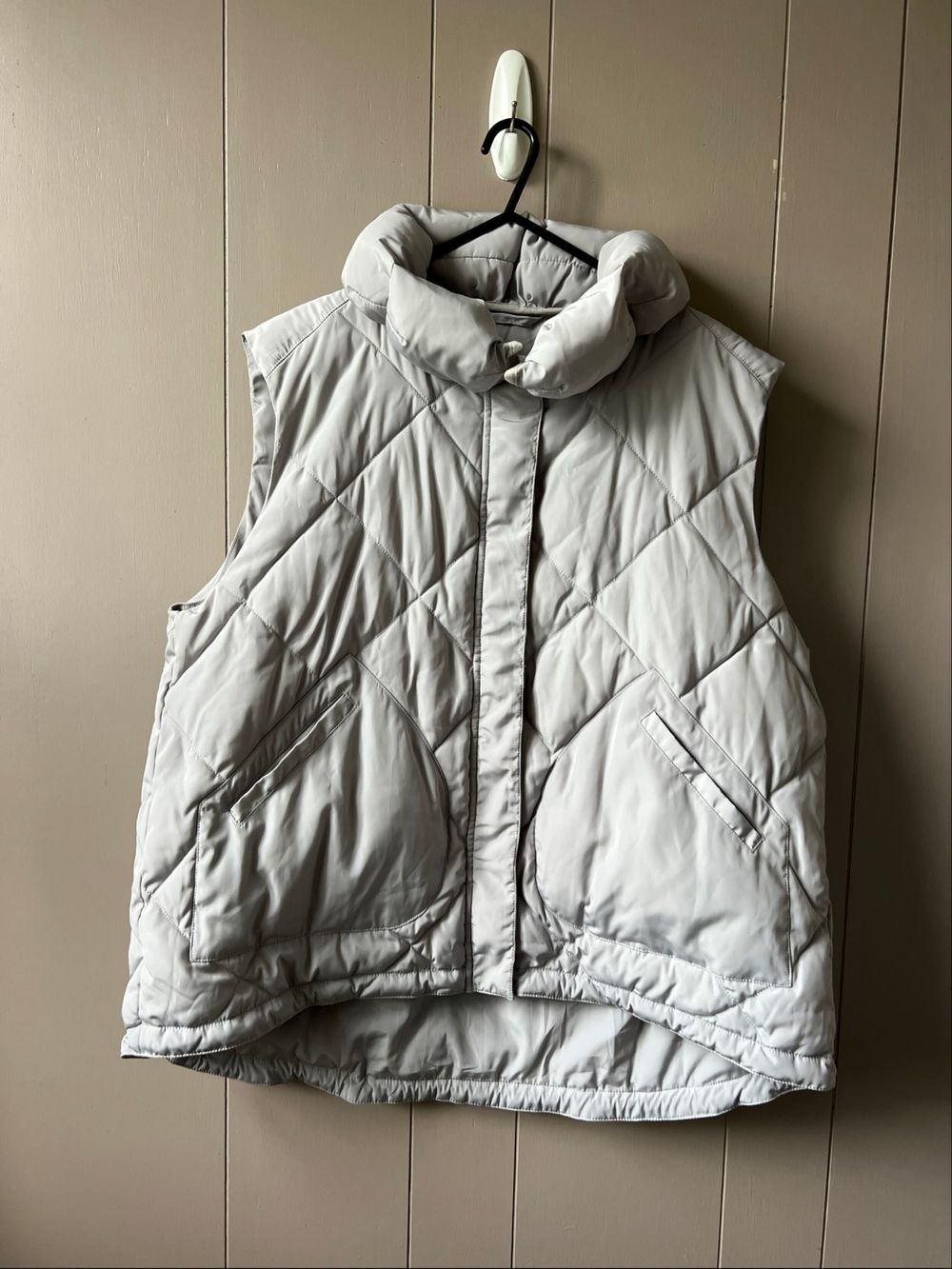 Country Road Grey Quilted Puffer Vest