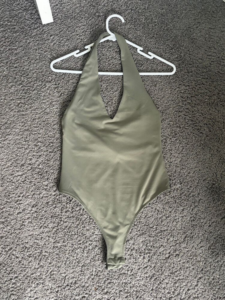 Princess Polly Olive Halter bodysuit