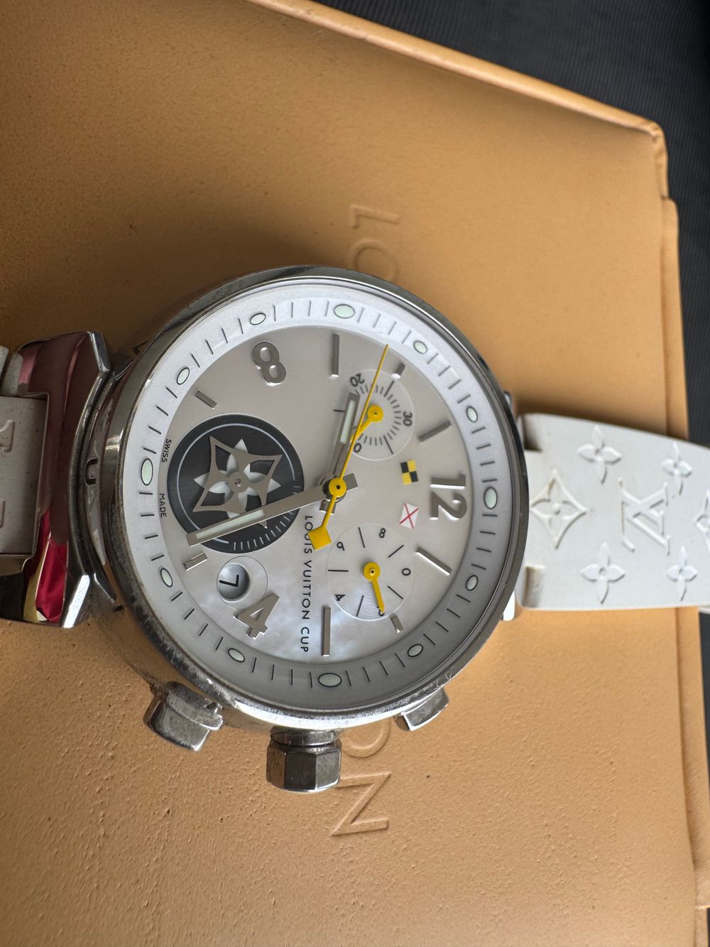 Genuine Louis Vuitton Tambour lovely cup watch