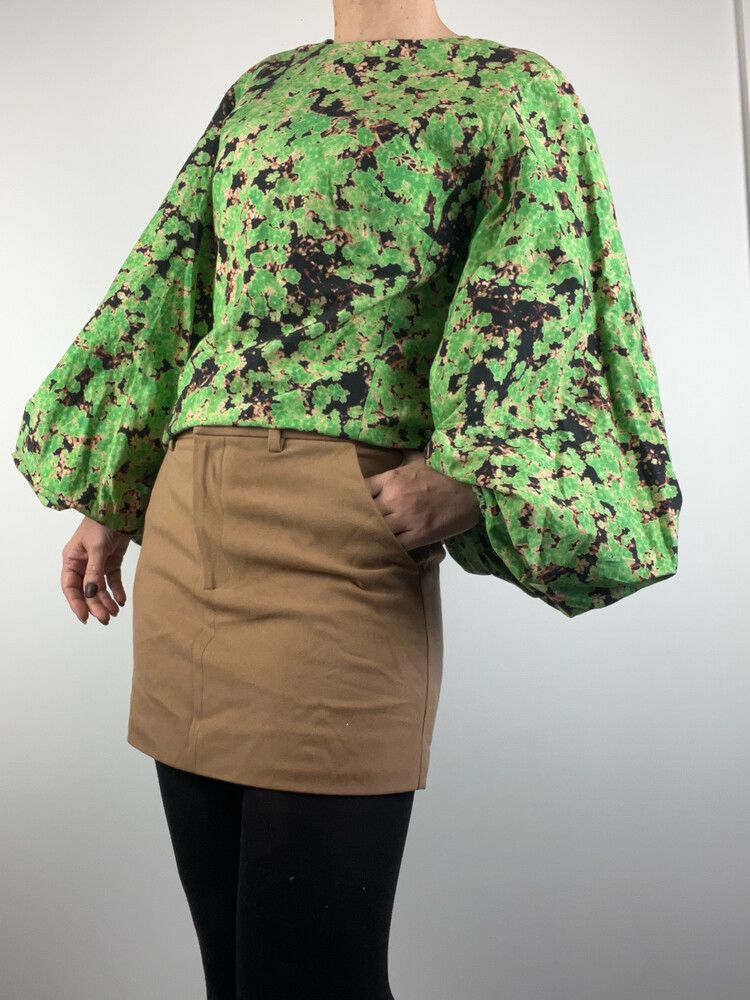 Camilla and Marc Cotton Balloon Sleeve Top