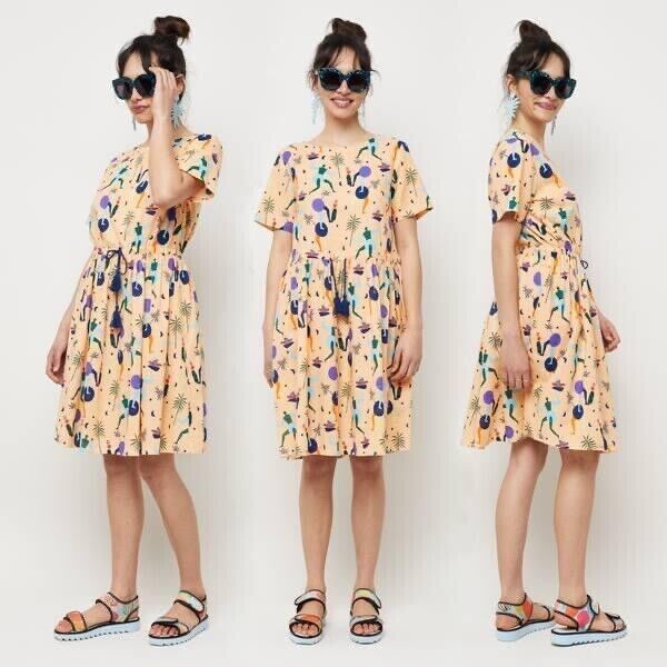 GORMAN x MIRIEA RUIZ Moon Dance Organic Cotton Mini Dress