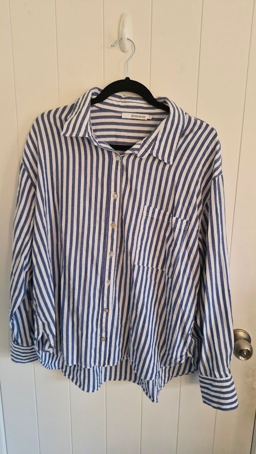 Stories be Told Blue Stripe Shirt