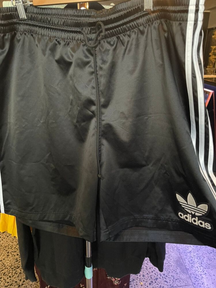 Adidas Black satin Shorts