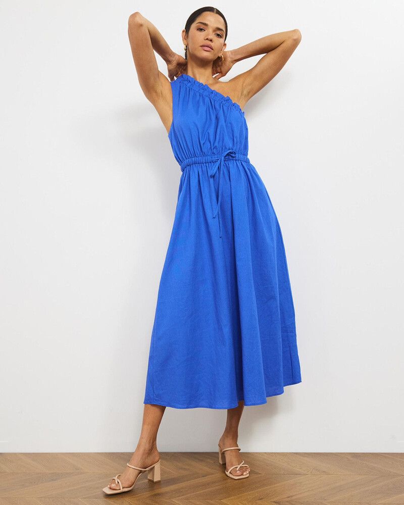 Atmos&Here - Linen One Shoulder on Designer Wardrobe