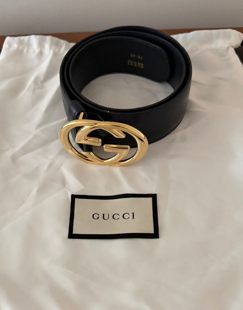 Gucci Black/ Dark Blue Belt