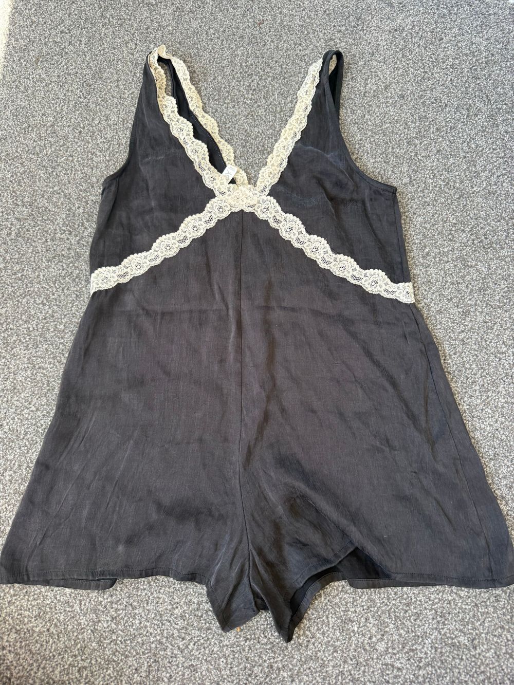 Black and Beige Playsuit