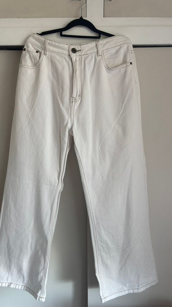 Dissh White Wide Leg Jeans