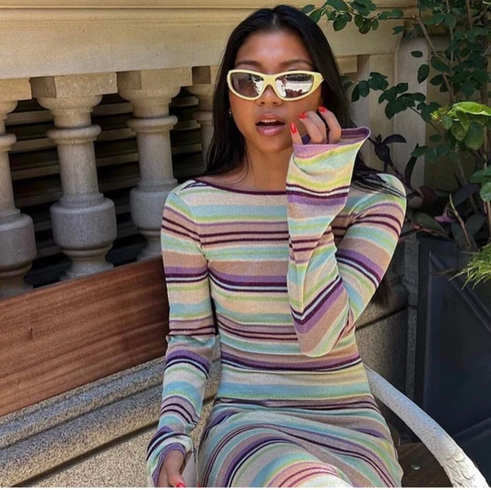 Verge Girl - Rhythm & soul Knit Maxi on Designer Wardrobe Verge Girl - Rhythm & soul Knit Maxi on Designer Wardrobe