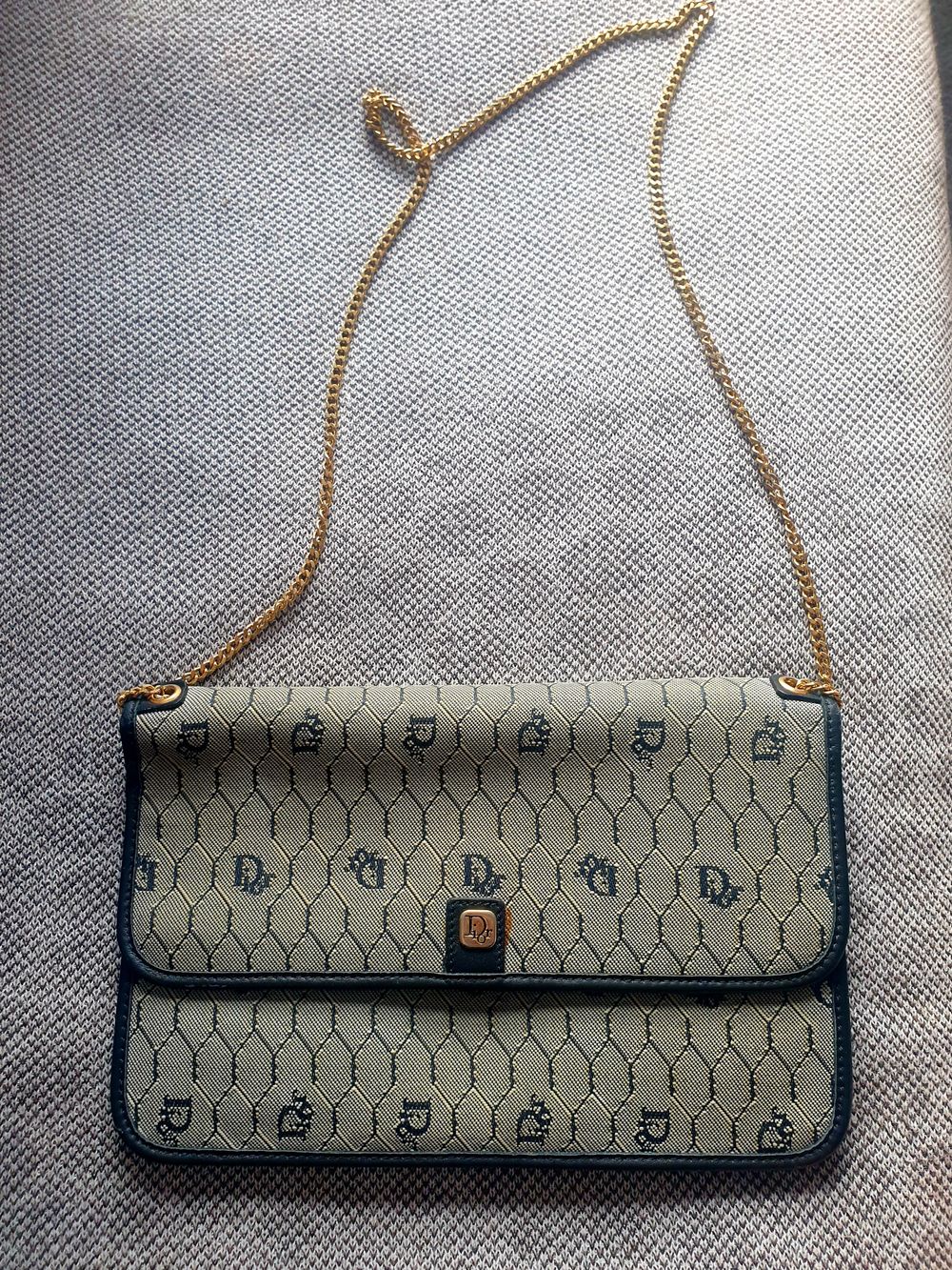 Vintage Christian Dior honeycomb chain bag