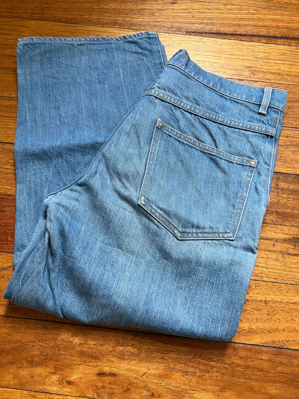 Acne Studios Denny Flatpack crop wide leg jean