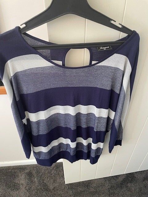 Jeanswest Blue Striped Top Size XS