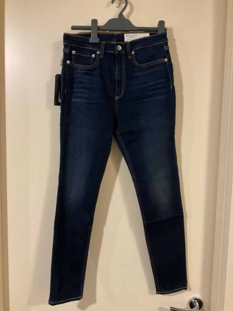 Rag & Bone Nina High-Rise Ankle Skinny Jeans.