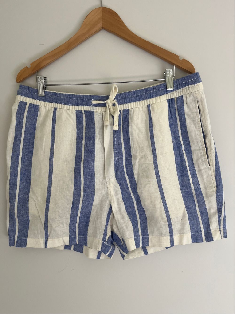 H&M Blue Striped Shorts Size 12/L