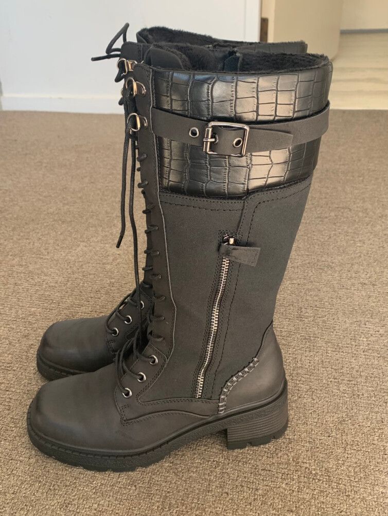 Maher Black Boots Size EU 38
