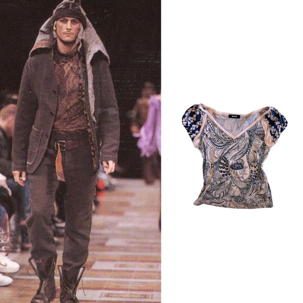 Vintage ZUCCa 2002 A/W Patterned Top