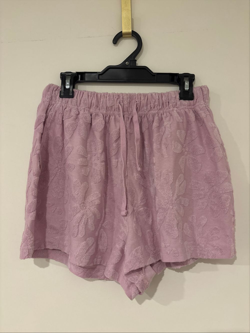 Billabong Pink Floral Terry Shorts