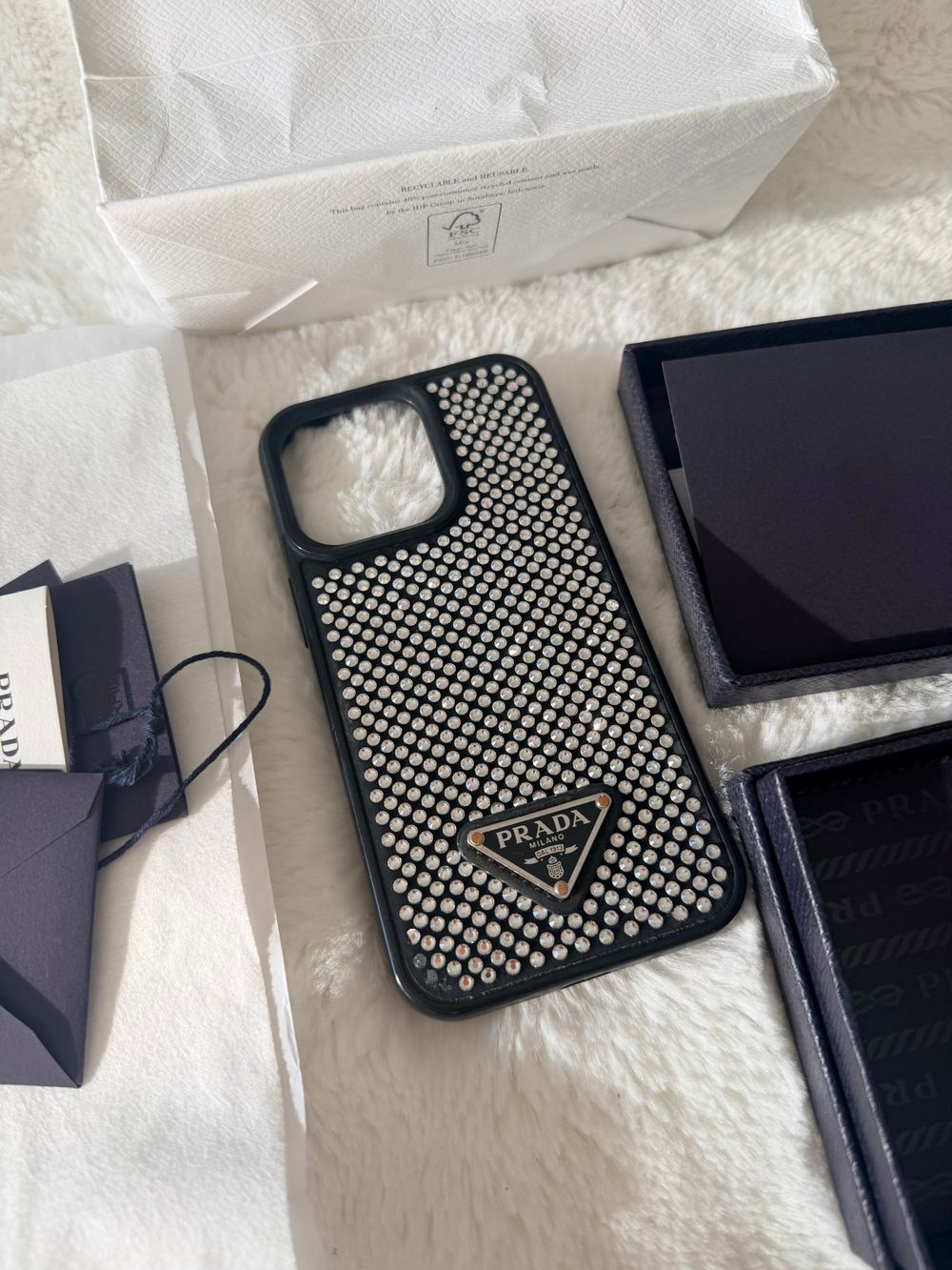 Prada - prada iphone 14/15 pro case on Designer Wardrobe