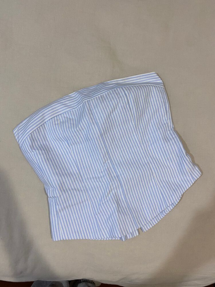 Rosalie Bodice Blue Stripe Top