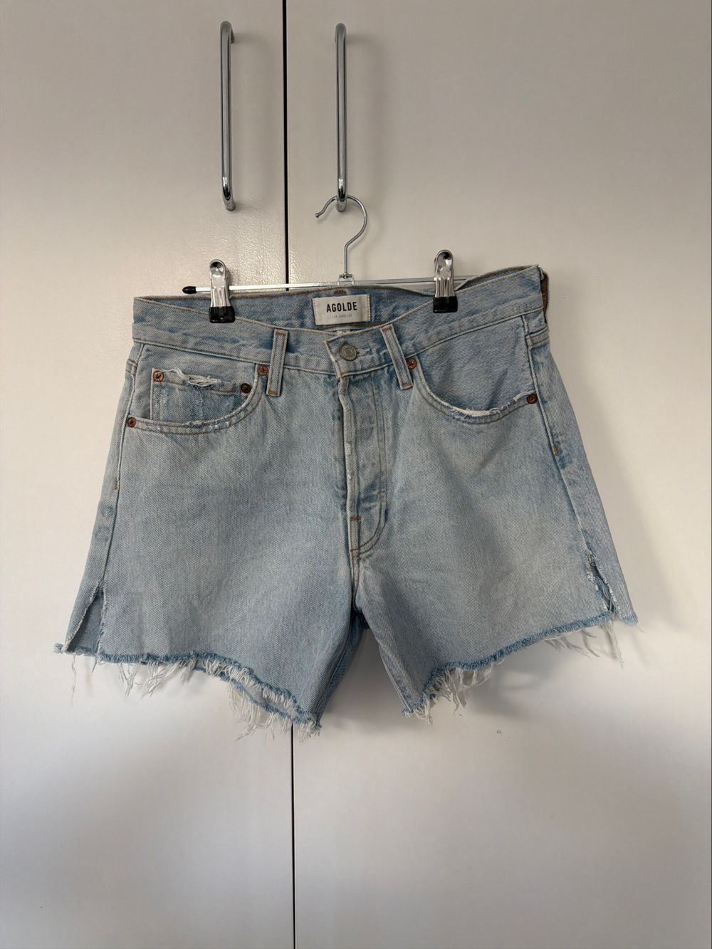 AGOLDE Blue Denim Shorts