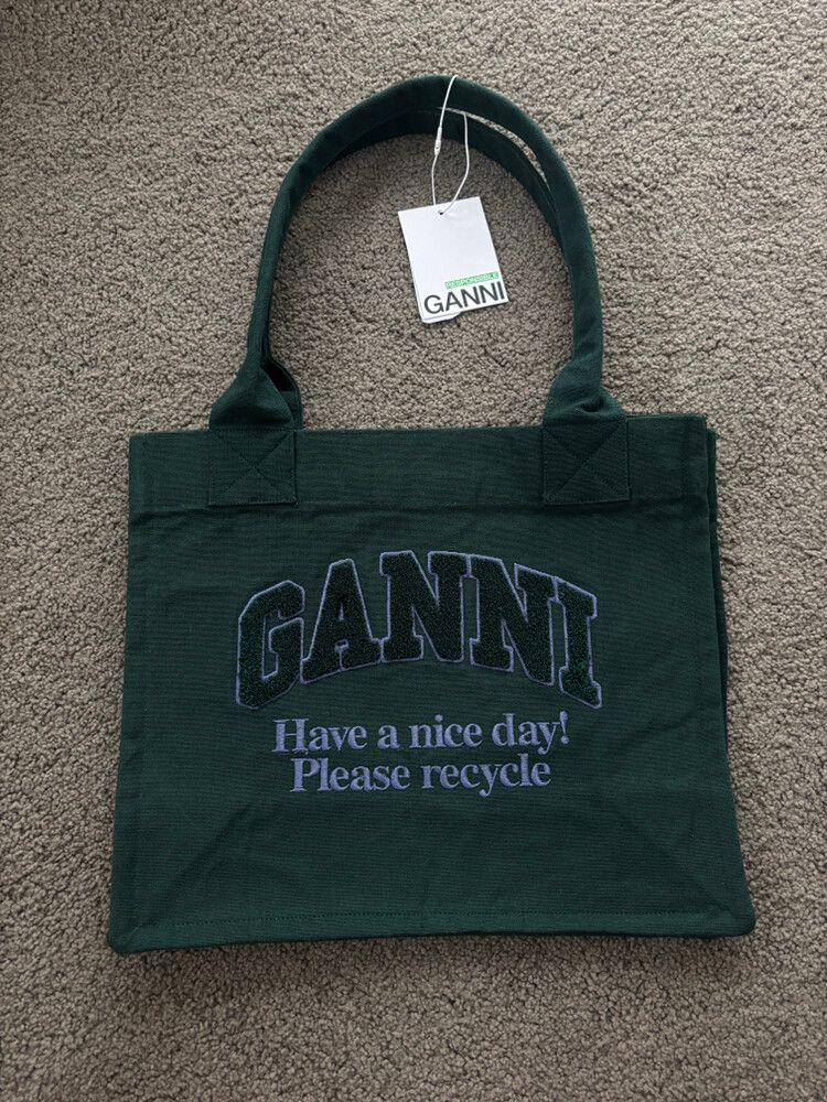 Ganni Easy Shopper Emerald Green