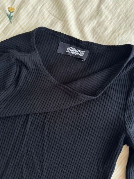 Reformation Black Mini Dress
