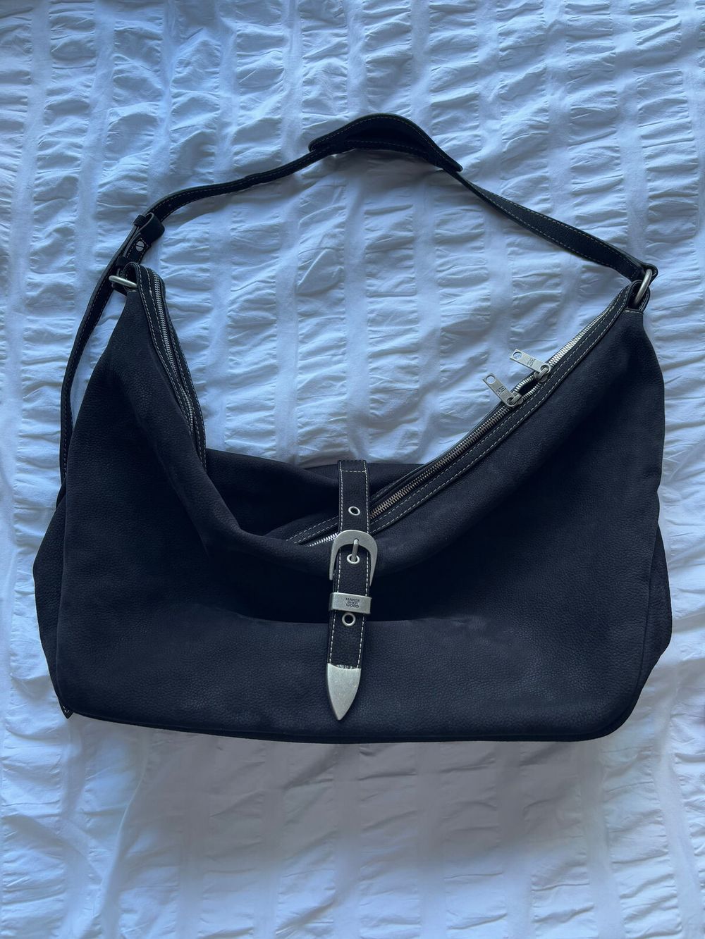 Marge Sherwood - Belted Hobo Bag on Designer Wardrobe