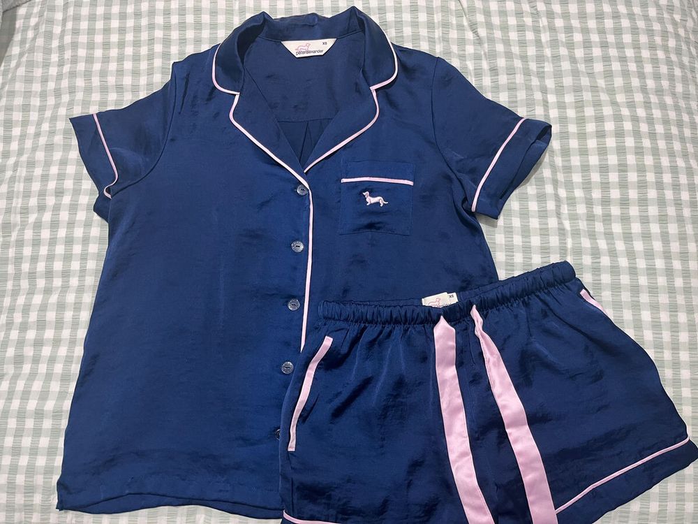 Peter Alexander Blue satin set