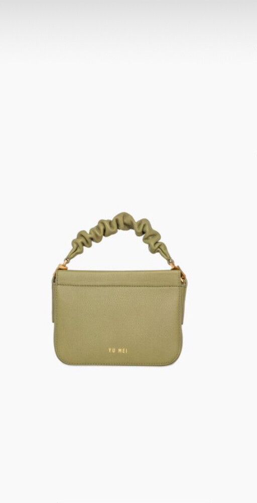 Yu Mei Scrunchie VI - Deer Napa Green Moss