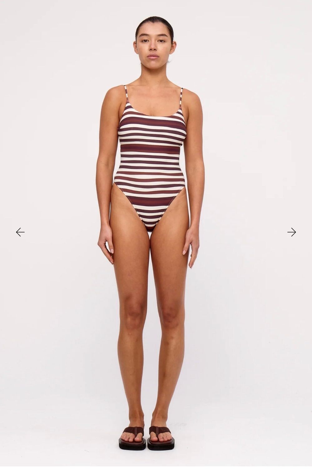 Zulu Zephyr Chocolate Stripe Onepiece