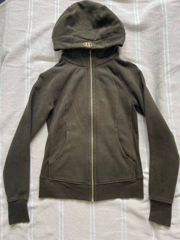 Lululemon Khaki Scuba Hoodie size 4