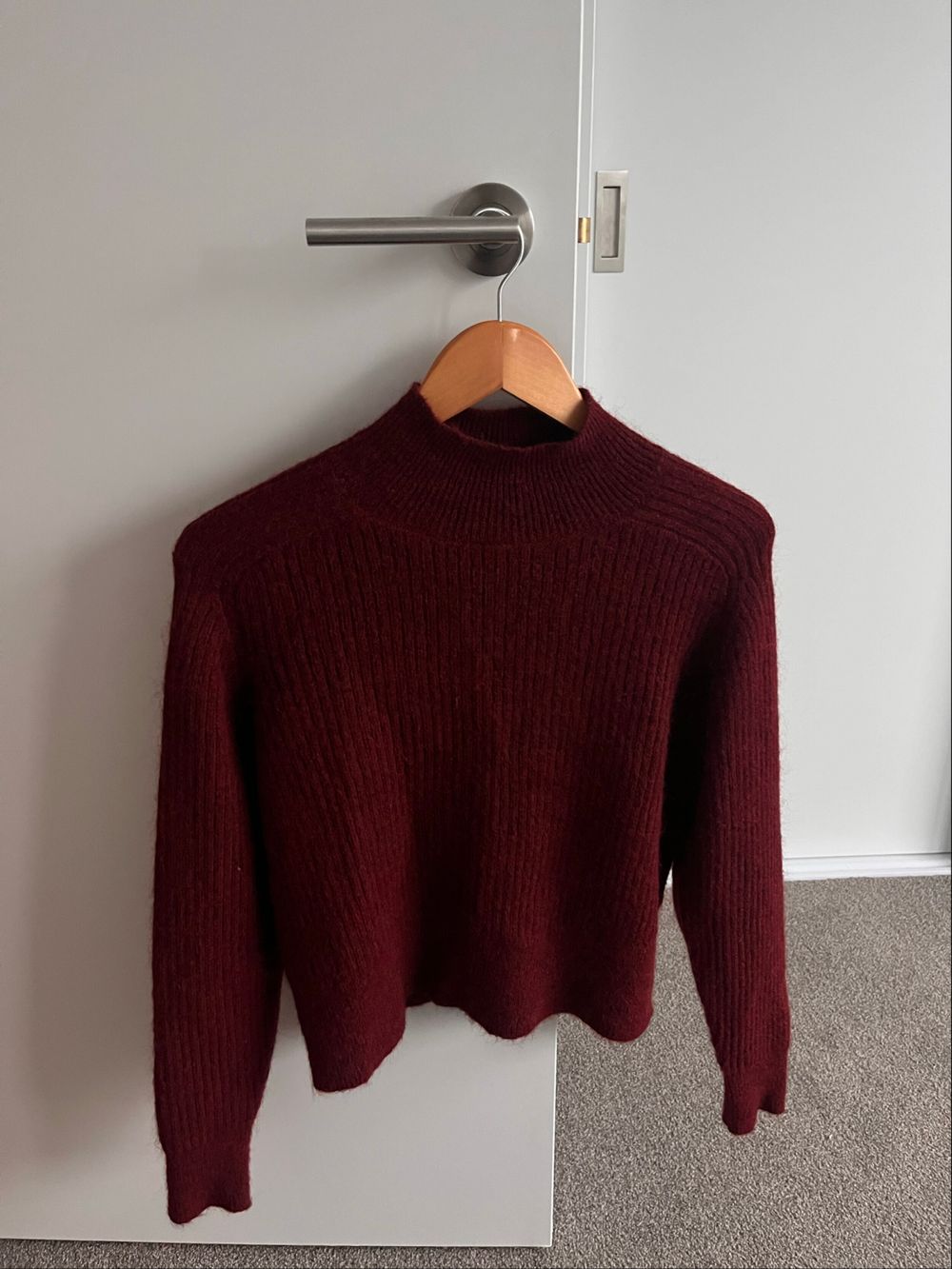 Seed Burgandy Mohair jumper
